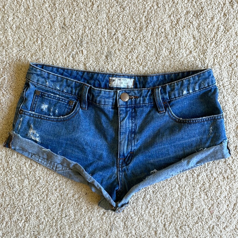Free People Cutoff Denim Shorts